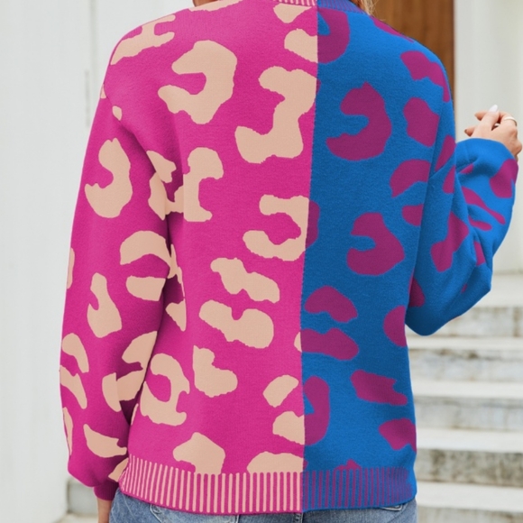 Fierce & Cozy Leopard Dropped Shoulder Cardigan - Picture 3 of 7